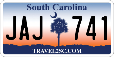 SC license plate JAJ741