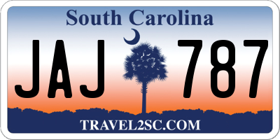 SC license plate JAJ787