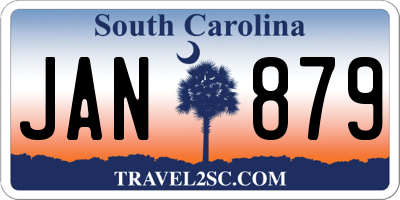 SC license plate JAN879