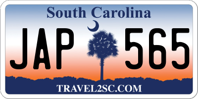 SC license plate JAP565