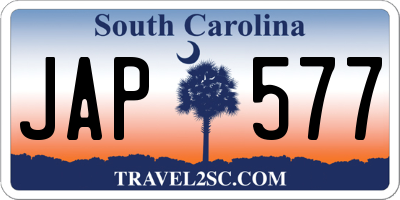 SC license plate JAP577