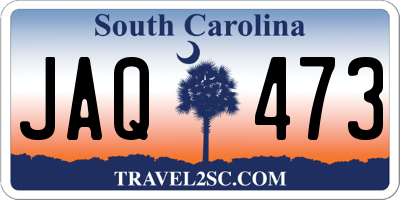 SC license plate JAQ473