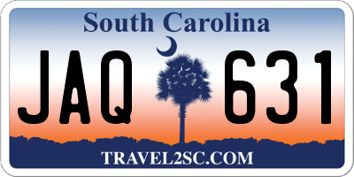 SC license plate JAQ631