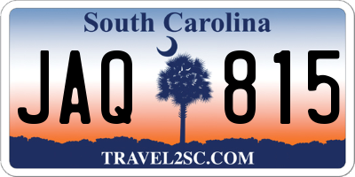 SC license plate JAQ815