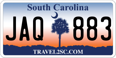 SC license plate JAQ883