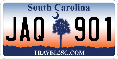 SC license plate JAQ901