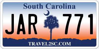 SC license plate JAR771