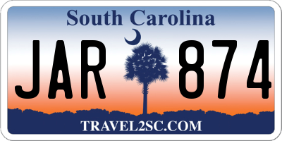 SC license plate JAR874