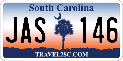 SC license plate JAS146