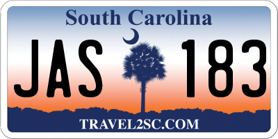 SC license plate JAS183