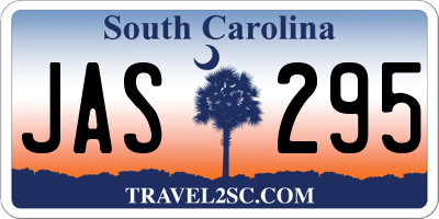 SC license plate JAS295