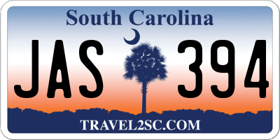 SC license plate JAS394