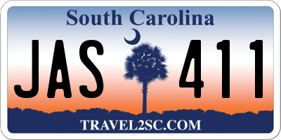 SC license plate JAS411