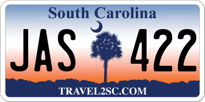 SC license plate JAS422