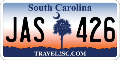 SC license plate JAS426