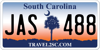 SC license plate JAS488