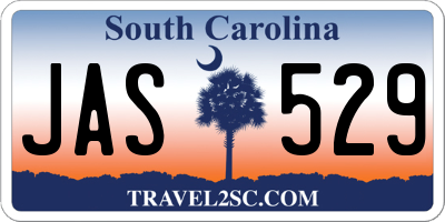 SC license plate JAS529
