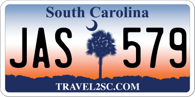 SC license plate JAS579