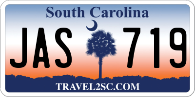 SC license plate JAS719