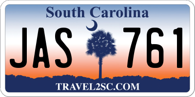 SC license plate JAS761