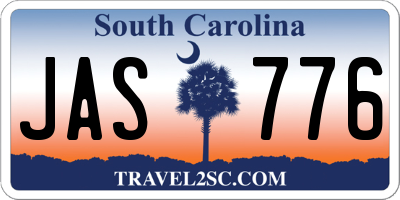 SC license plate JAS776