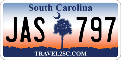 SC license plate JAS797