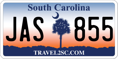 SC license plate JAS855