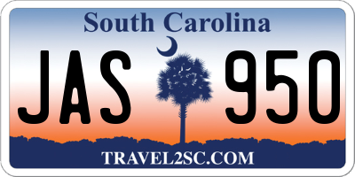 SC license plate JAS950