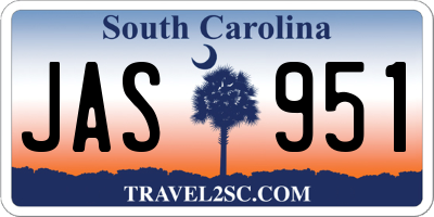 SC license plate JAS951