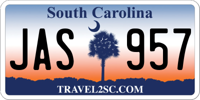 SC license plate JAS957