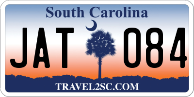 SC license plate JAT084