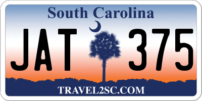SC license plate JAT375