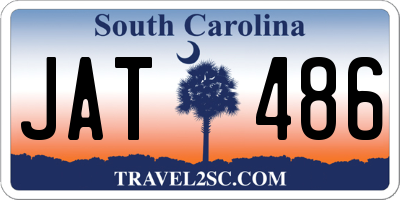 SC license plate JAT486