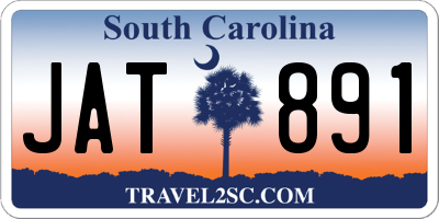 SC license plate JAT891