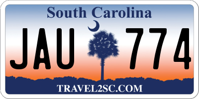 SC license plate JAU774