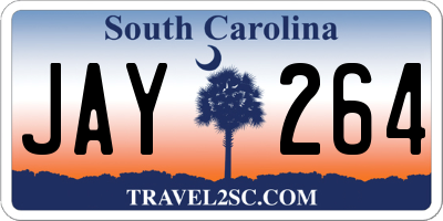 SC license plate JAY264