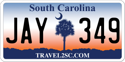 SC license plate JAY349