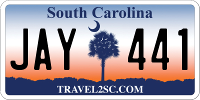 SC license plate JAY441