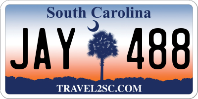 SC license plate JAY488