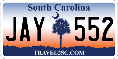 SC license plate JAY552