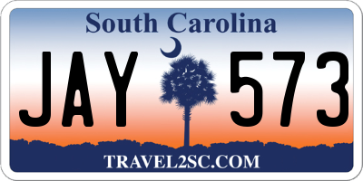 SC license plate JAY573