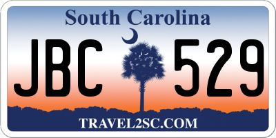 SC license plate JBC529