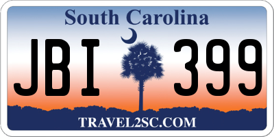 SC license plate JBI399
