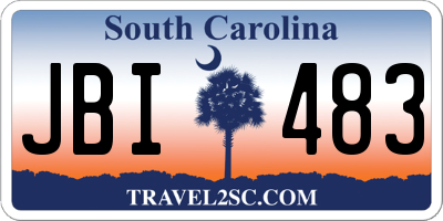 SC license plate JBI483