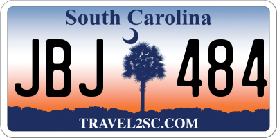 SC license plate JBJ484
