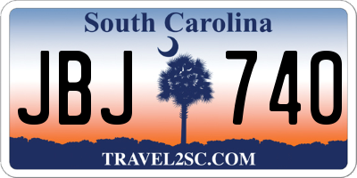 SC license plate JBJ740