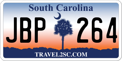 SC license plate JBP264