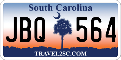 SC license plate JBQ564