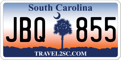 SC license plate JBQ855