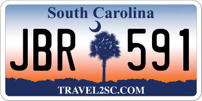 SC license plate JBR591
